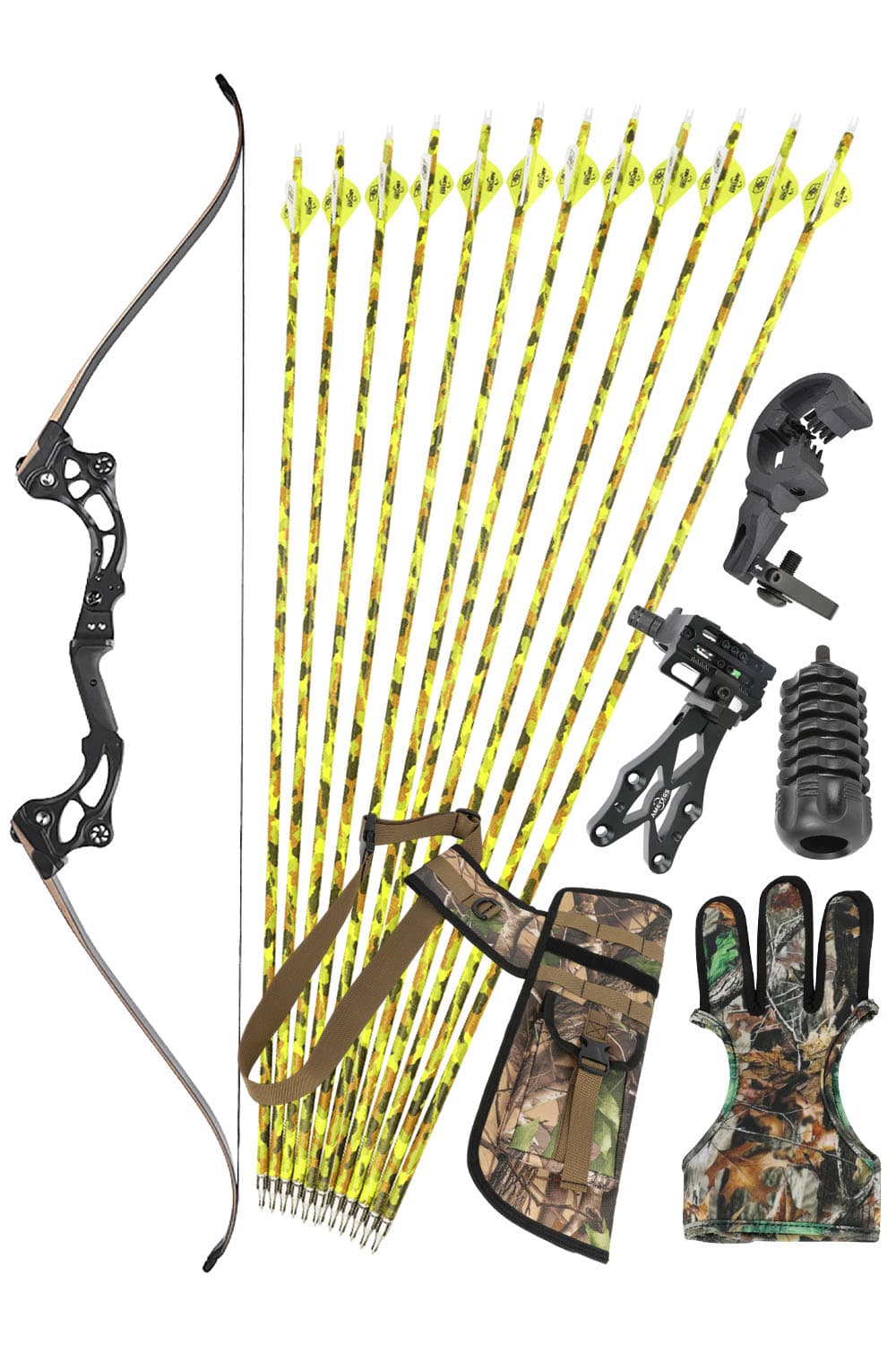 Junxing F163 30-55Lbs Archery Hunting Recurve Bow Kit