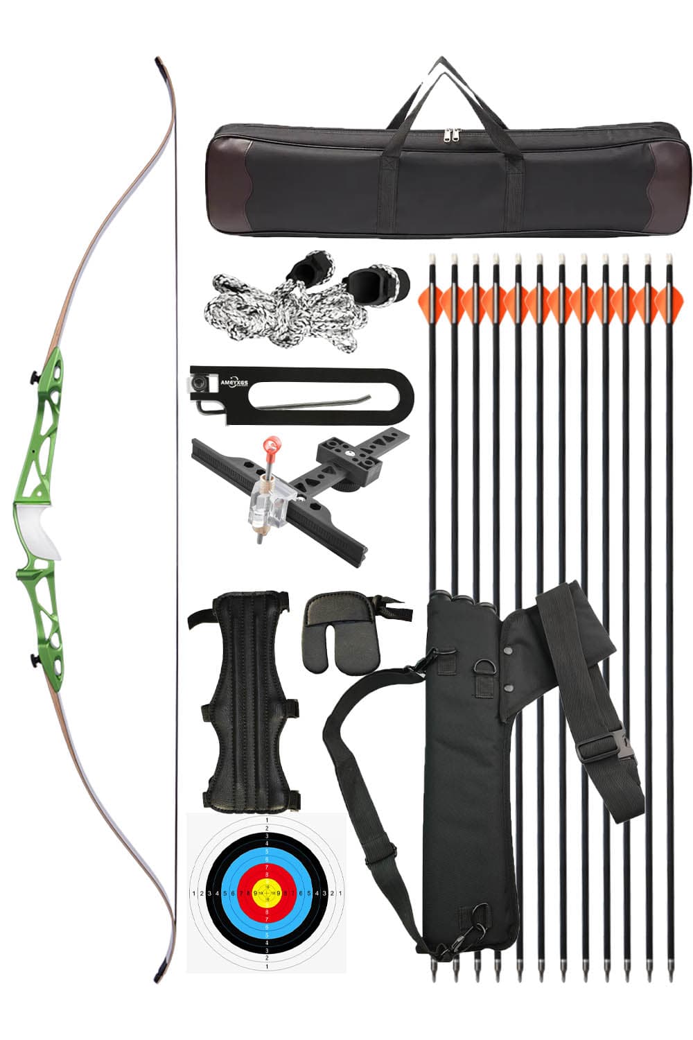 KAUMEI 66" 68" 70" Archery Competition Recurve Bow Set