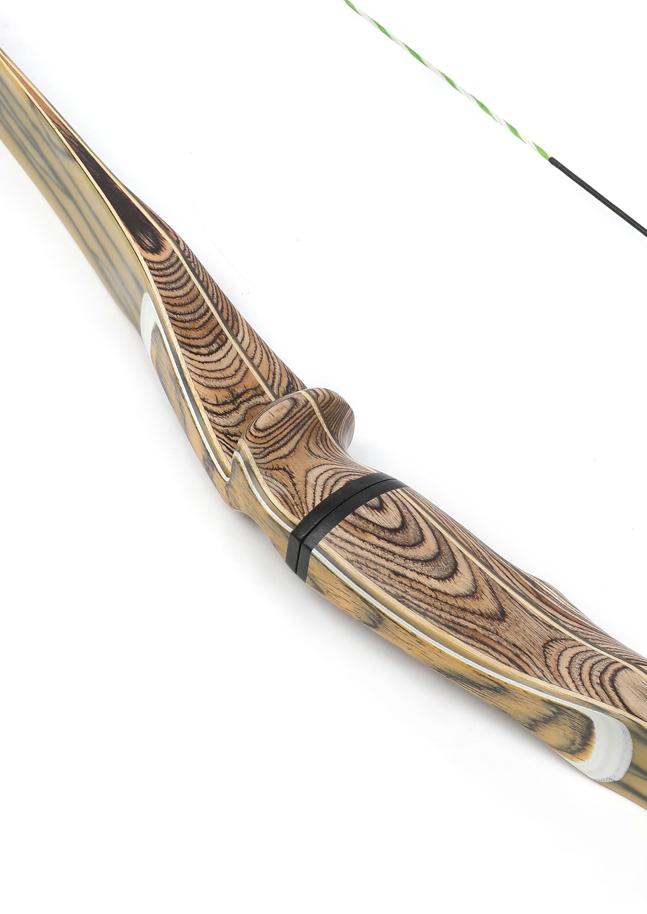 60"62"64" Hunting Traditional Bow Takedown Longbow 20-50Lbs 