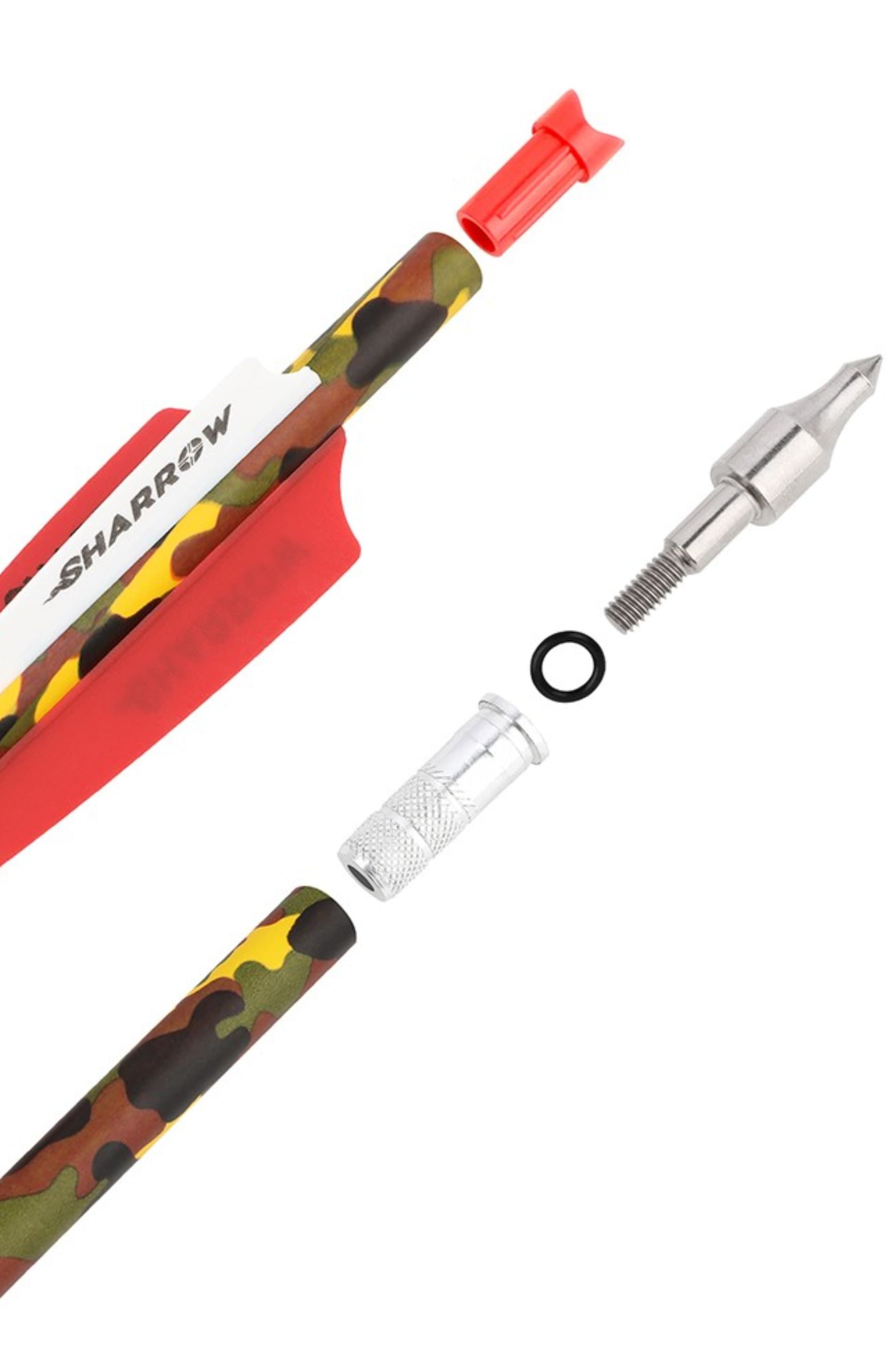 Sharrow Carbon Crossbow Bolts 20-Inch Hunting Arrows Set