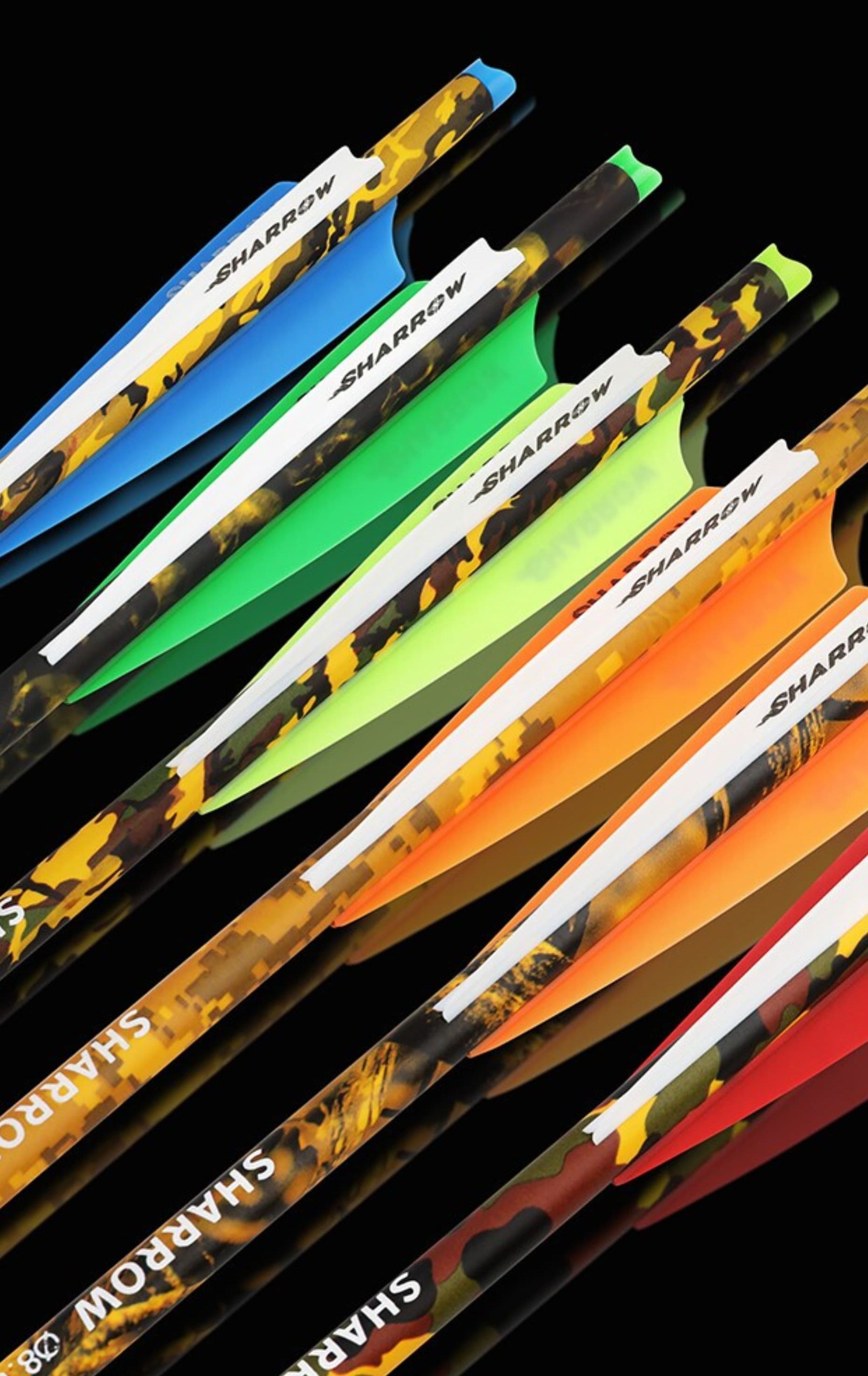 Sharrow Carbon Crossbow Bolts 20-Inch Hunting Arrows Set