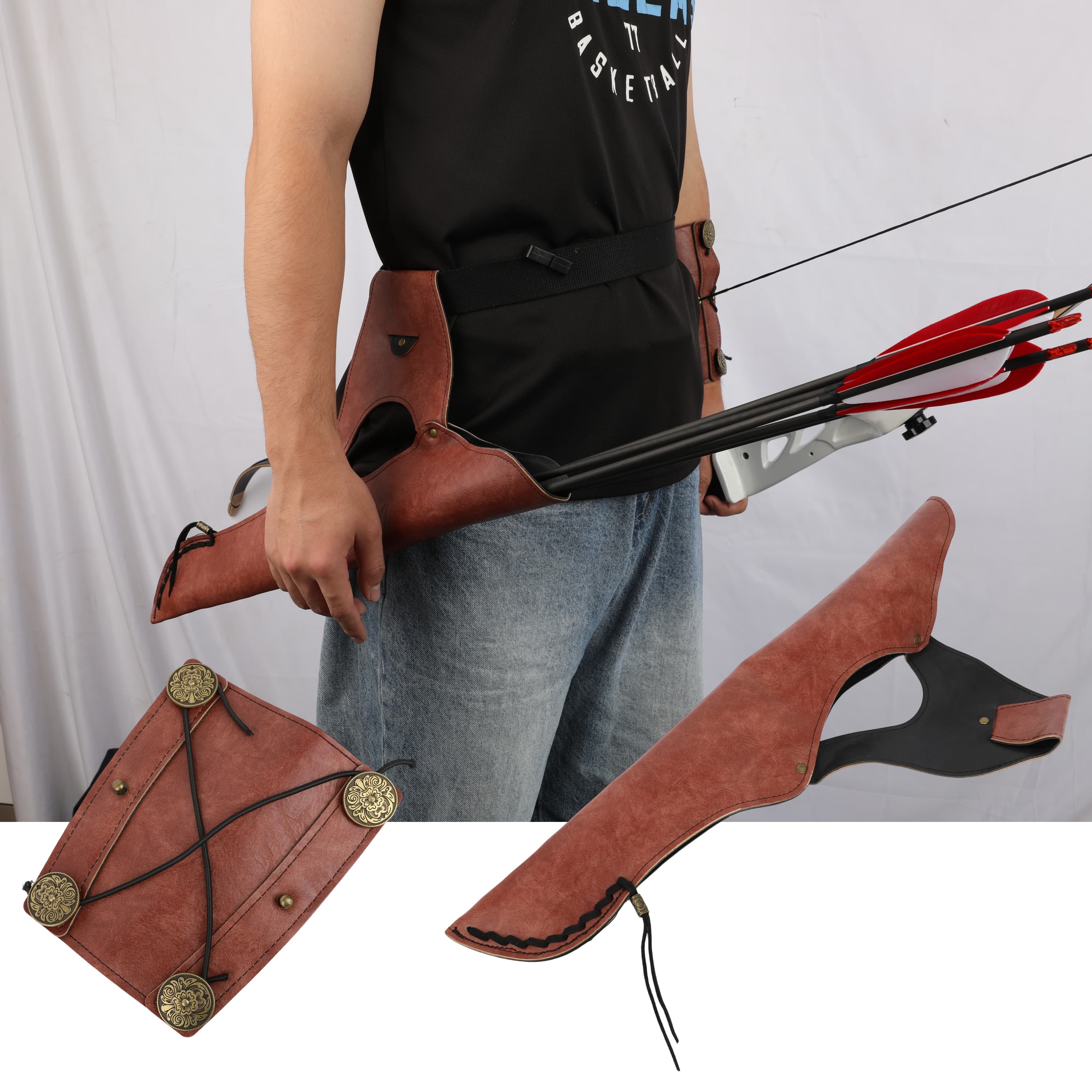 Archery Traditional Bow 20-45lbs Recurve Longbow Hunting Target