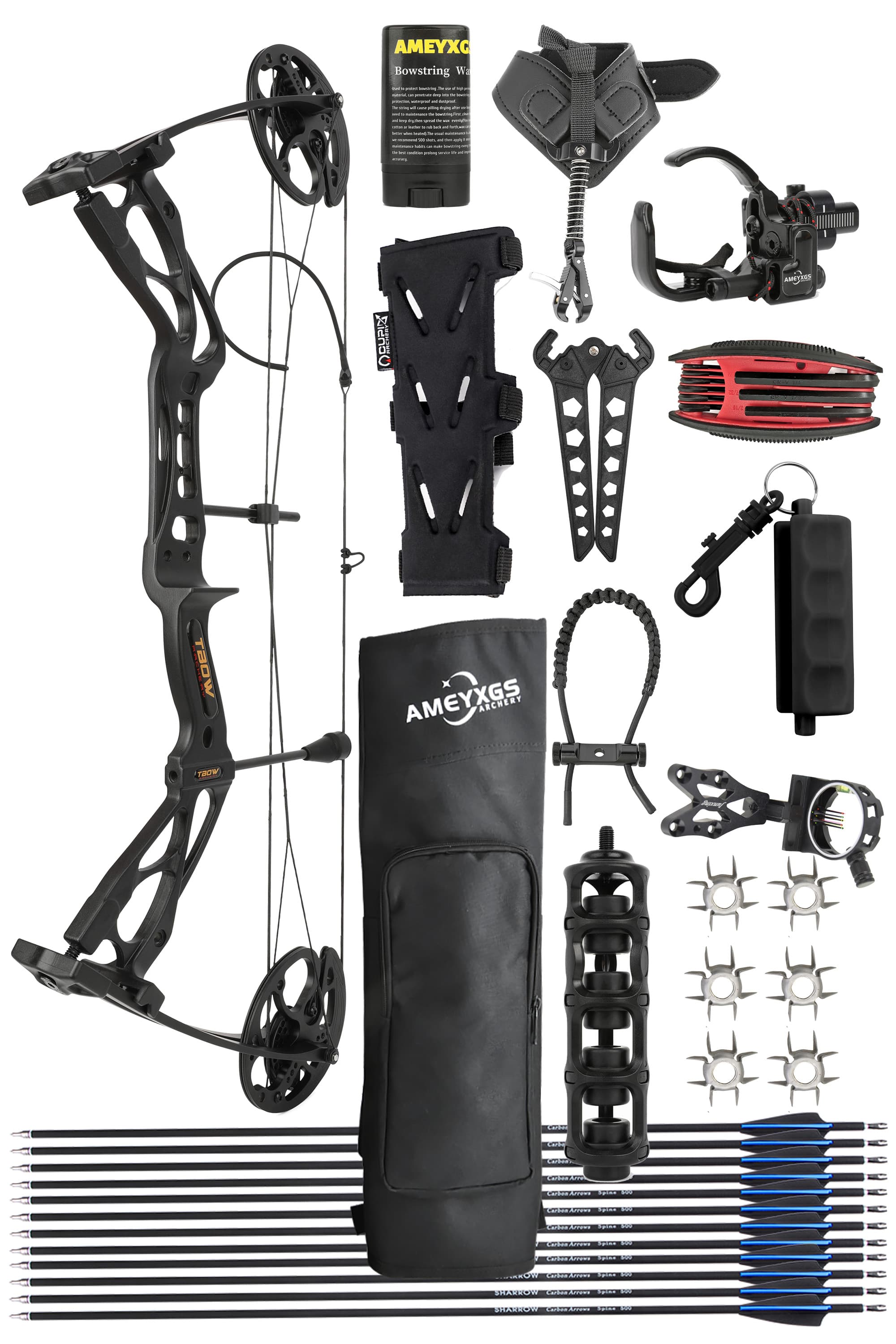 JUNXING M133 Hunting Compound Bow 0-70Lbs Aluminum Alloy