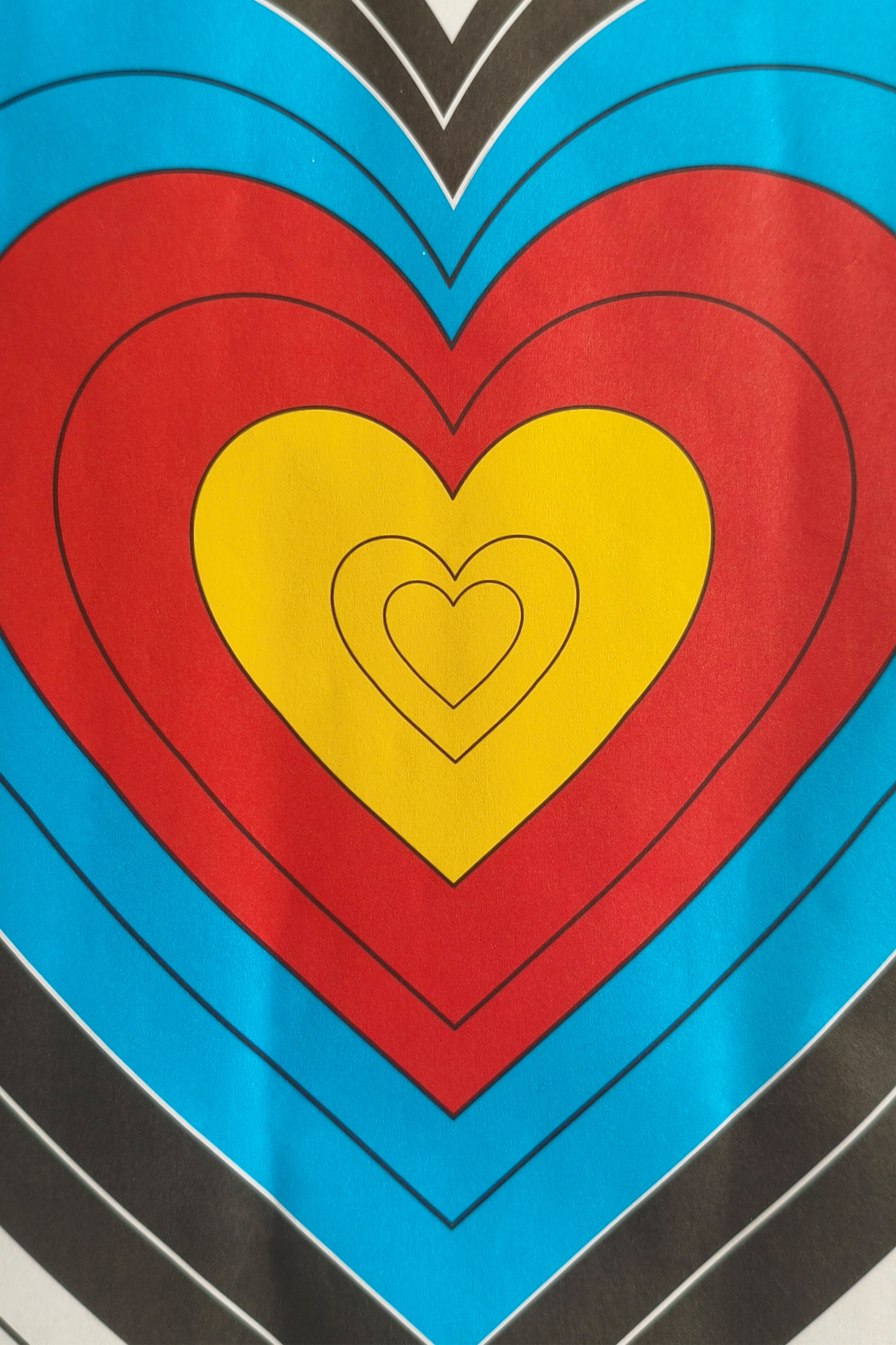 Heart Shaped Bow Target Paper 40×40cm Shooting Practice
