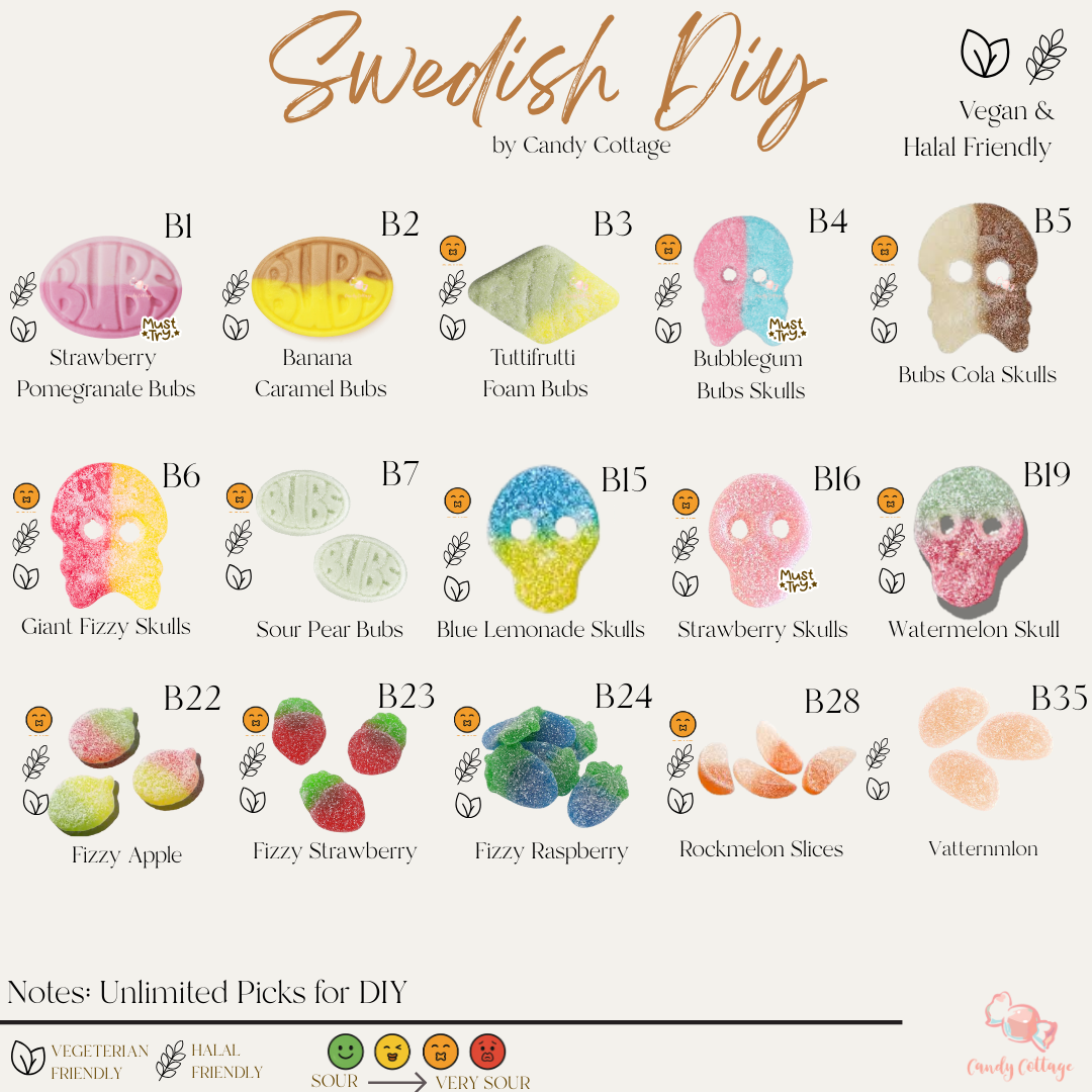 Swedish Bubs - 15 Flavours
