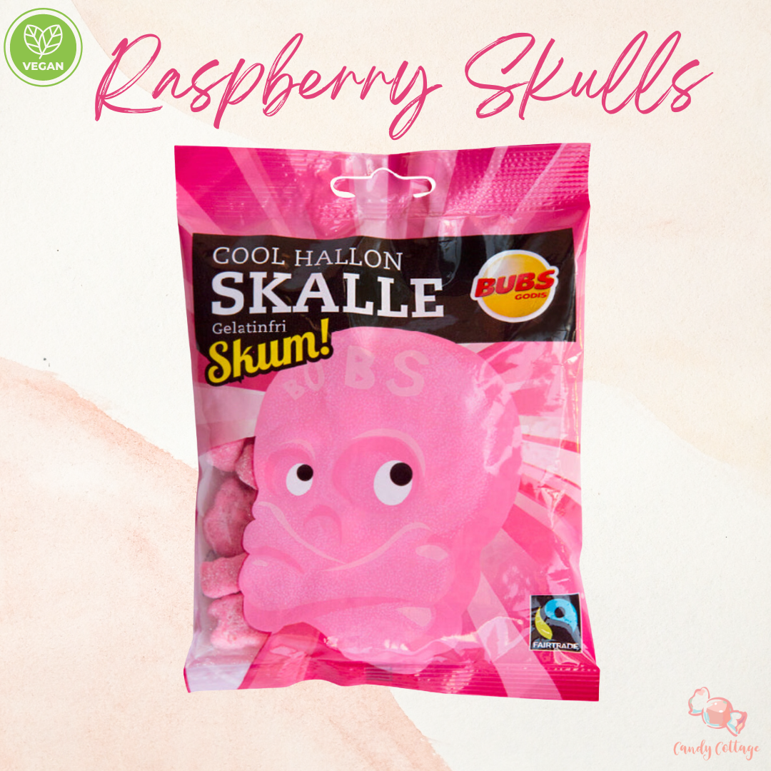BUBS Raspberry Skull Bag - 90G [SWEDEN]