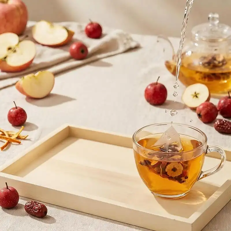 （卸売商品) 光合饱饱 3箱 约15包 リンゴサンザシ茶 (TikTokタイプ)