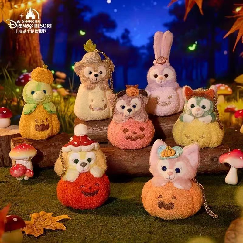 （中国本土配送) 上海ディズニー ハロウィン ダッフィー＆フレンズ シリーズ ぶら下げぬい