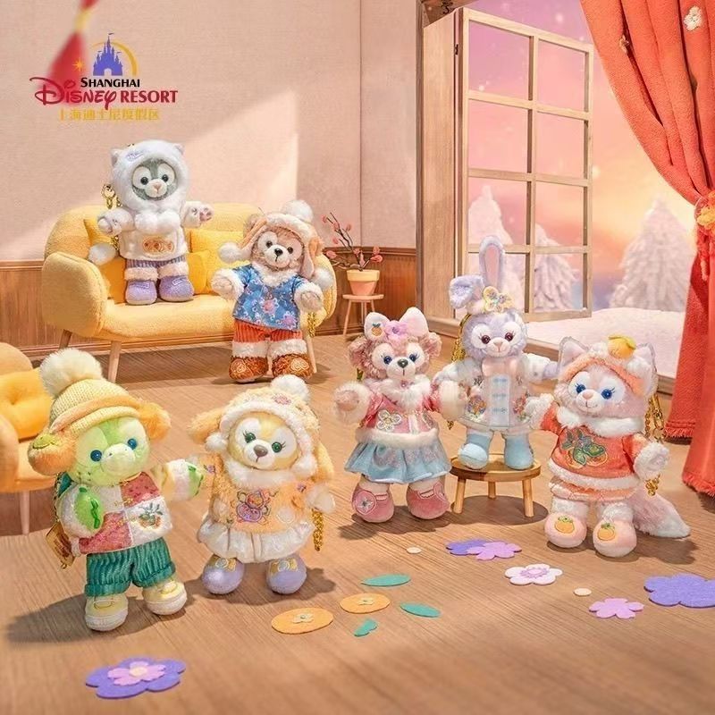 （中国本土配送) 上海ディズニー 2025年夏ダッフィー＆フレンズシリーズ オル・メル ぶら下げぬい