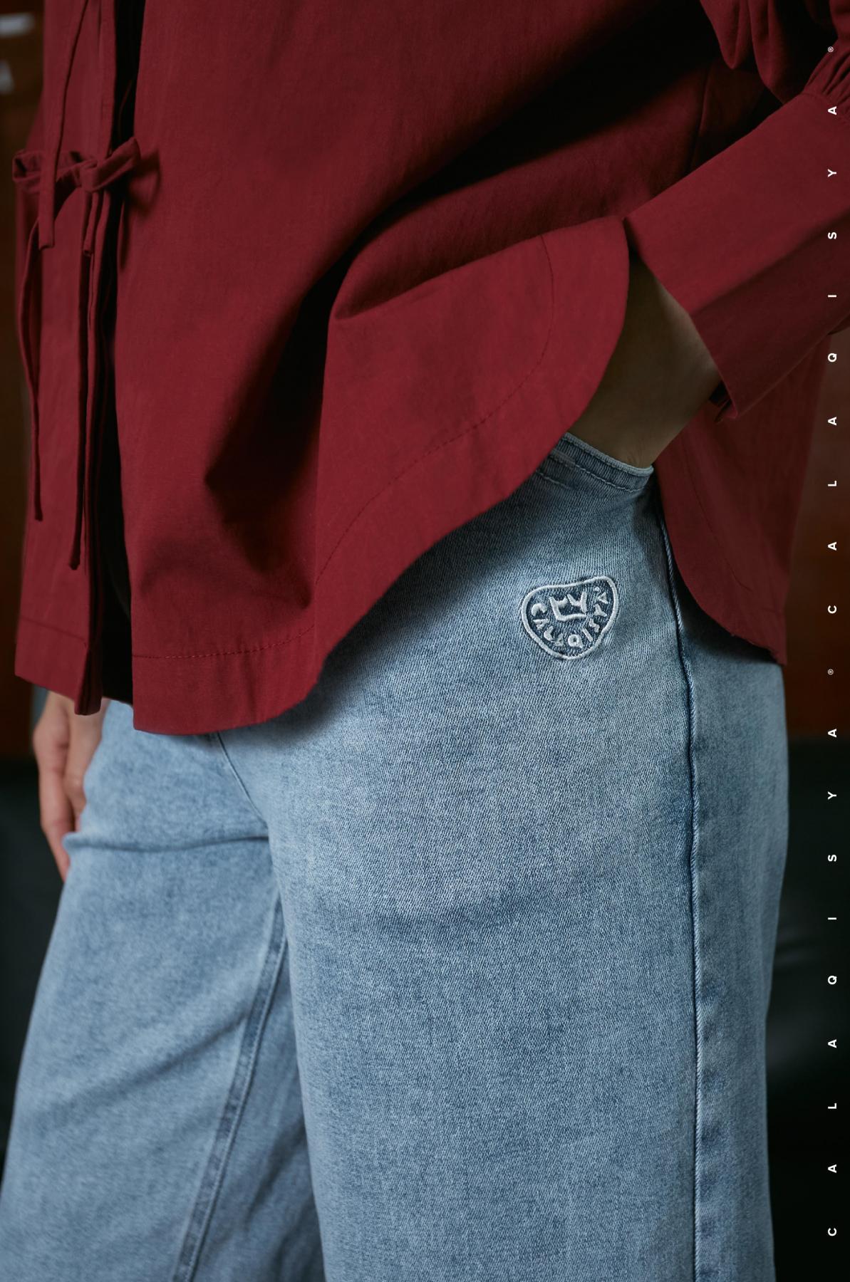 RANCH: FITZ PANTS IN BLUE WASHED DENIM