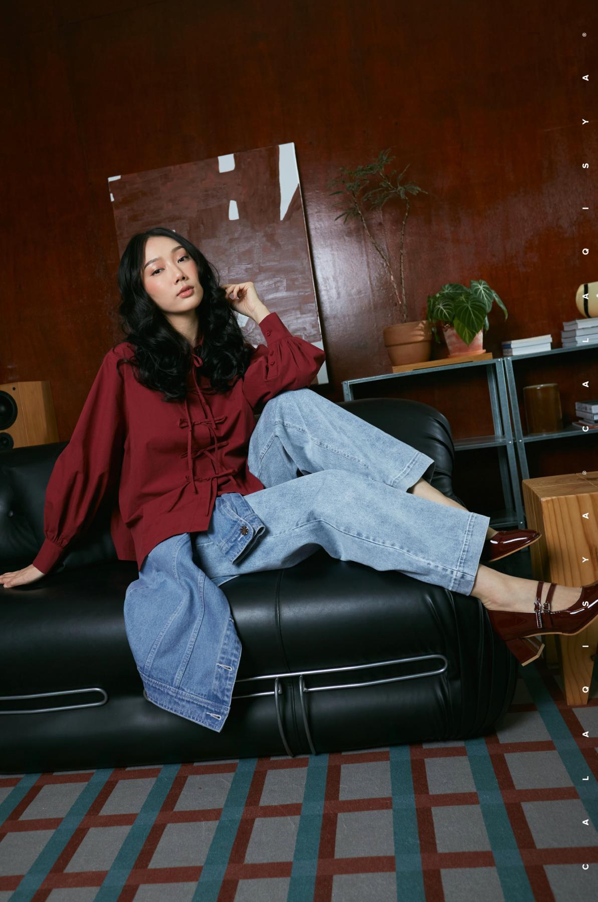 RANCH: FITZ PANTS IN BLUE WASHED DENIM