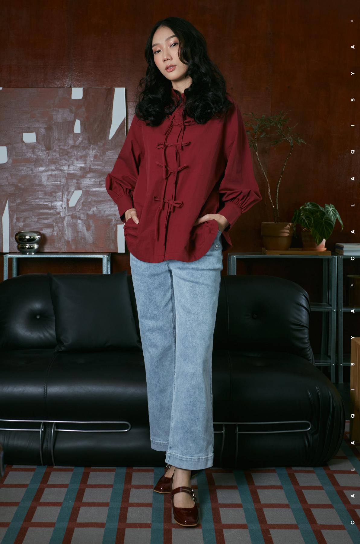 RANCH: FITZ PANTS IN BLUE WASHED DENIM