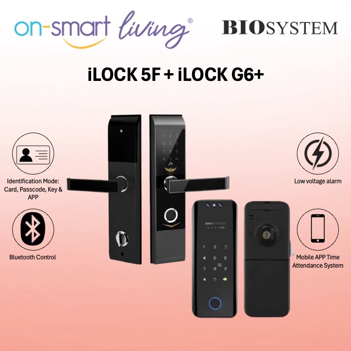 BIOSYSTEM iLock 5F + iLock G6+ Smart Door Lock
