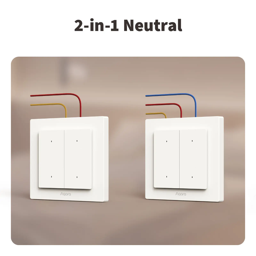 Aqara Light Switch H2 (2 Buttons, 1 Channel)