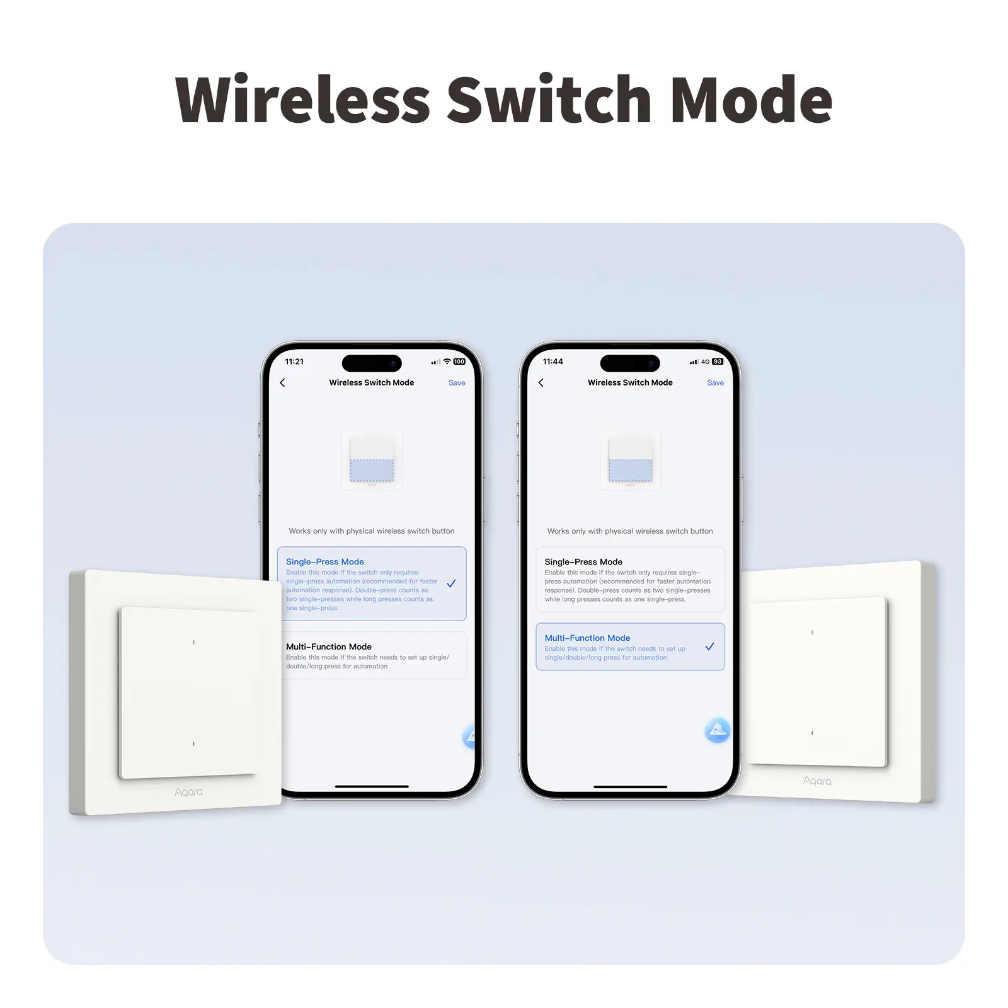 Aqara Light Switch H2 (2 Buttons, 1 Channel)