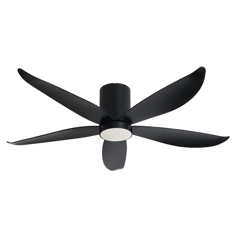 MOWE 54″ Smart Ceiling Fan MW548F - Black, White, Black with Dark Wood
