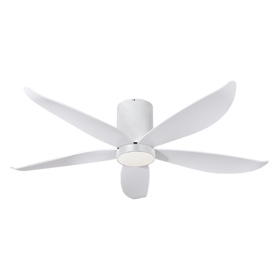 MOWE 54″ Smart Ceiling Fan MW548F - Black, White, Black with Dark Wood, White with Light Wood