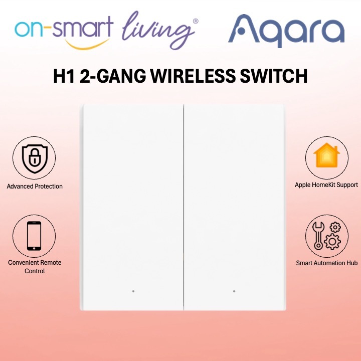 Aqara H1 2-Gang Wireless Switch