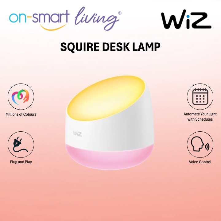 WiZ Squire Smart Wifi RGB Portable Table Lamp