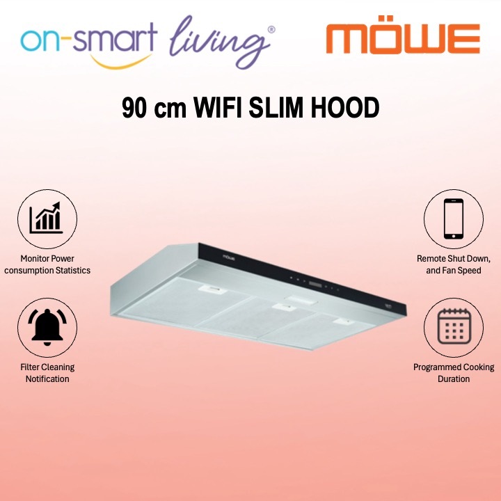 MOWE 90 cm Wifi Slim Hood MW981S