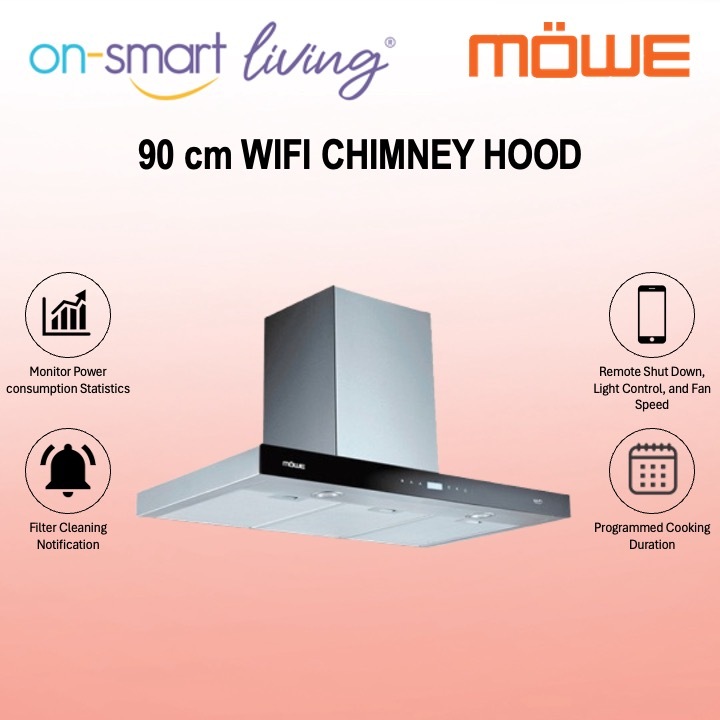 MOWE 90 cm Wifi Chimney Hood