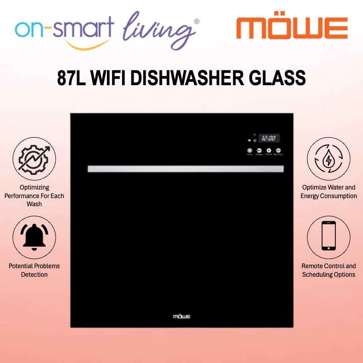 MOWE 87L Wifi Dishwasher Glass MW878G