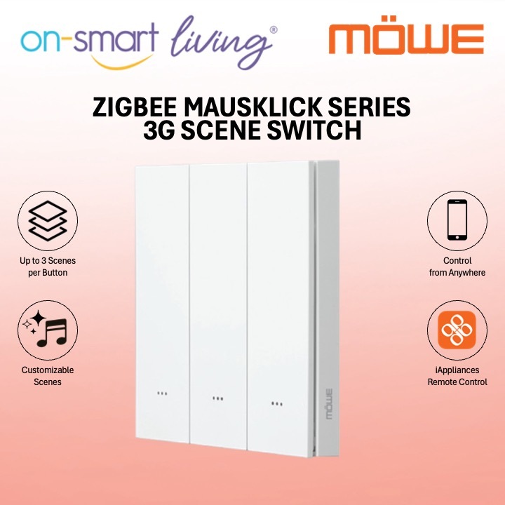 MOWE Zigbee Mausklick Series Scene Switch - 1G, 2G, 3G, 4G
