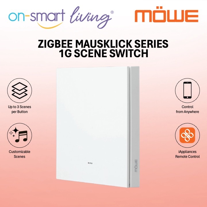 MOWE Zigbee Mausklick Series Scene Switch - 1G, 2G, 3G, 4G