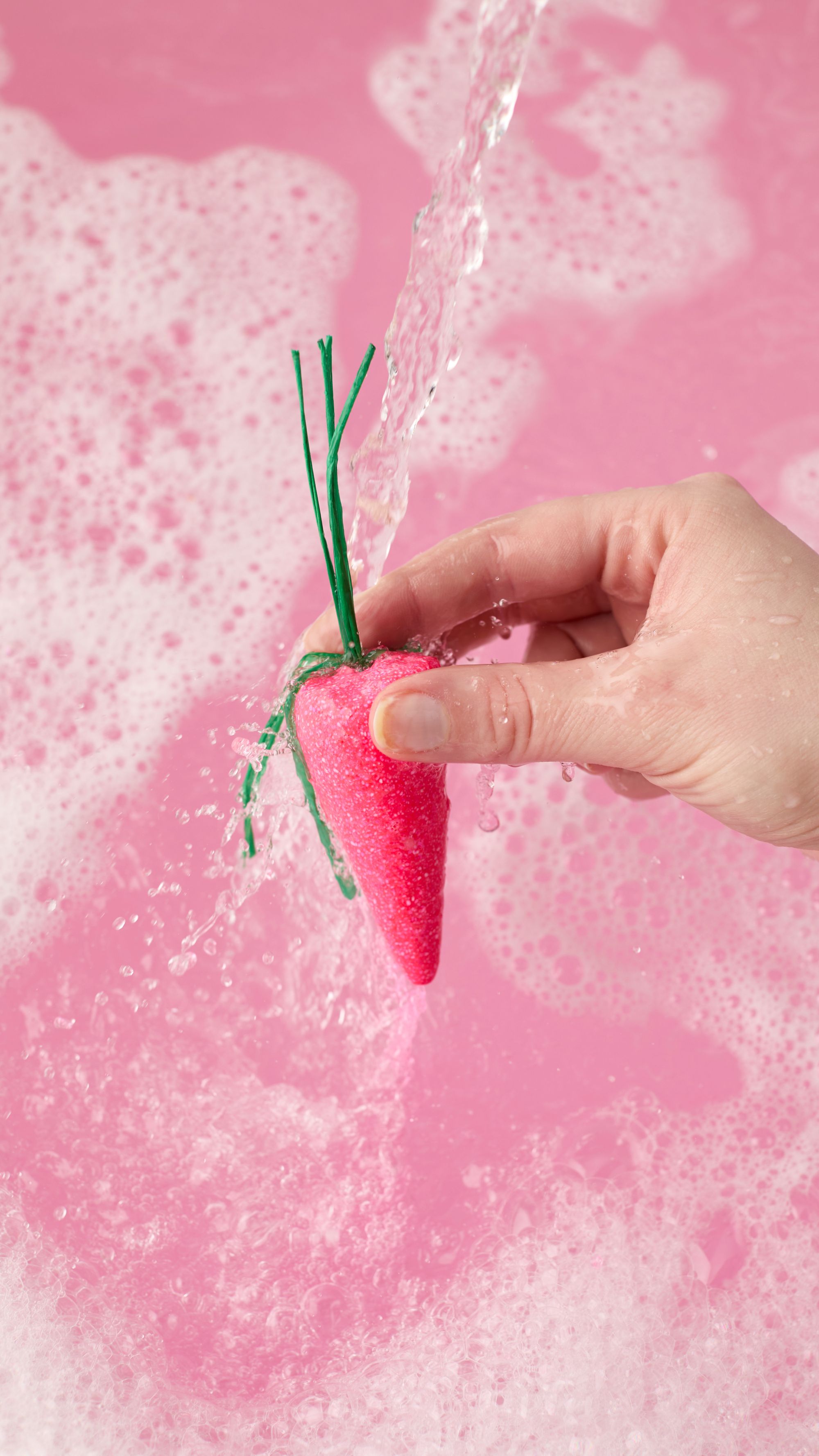 BABY RAINBOW CARROT PINK REUSABLE BUBBLE BAR