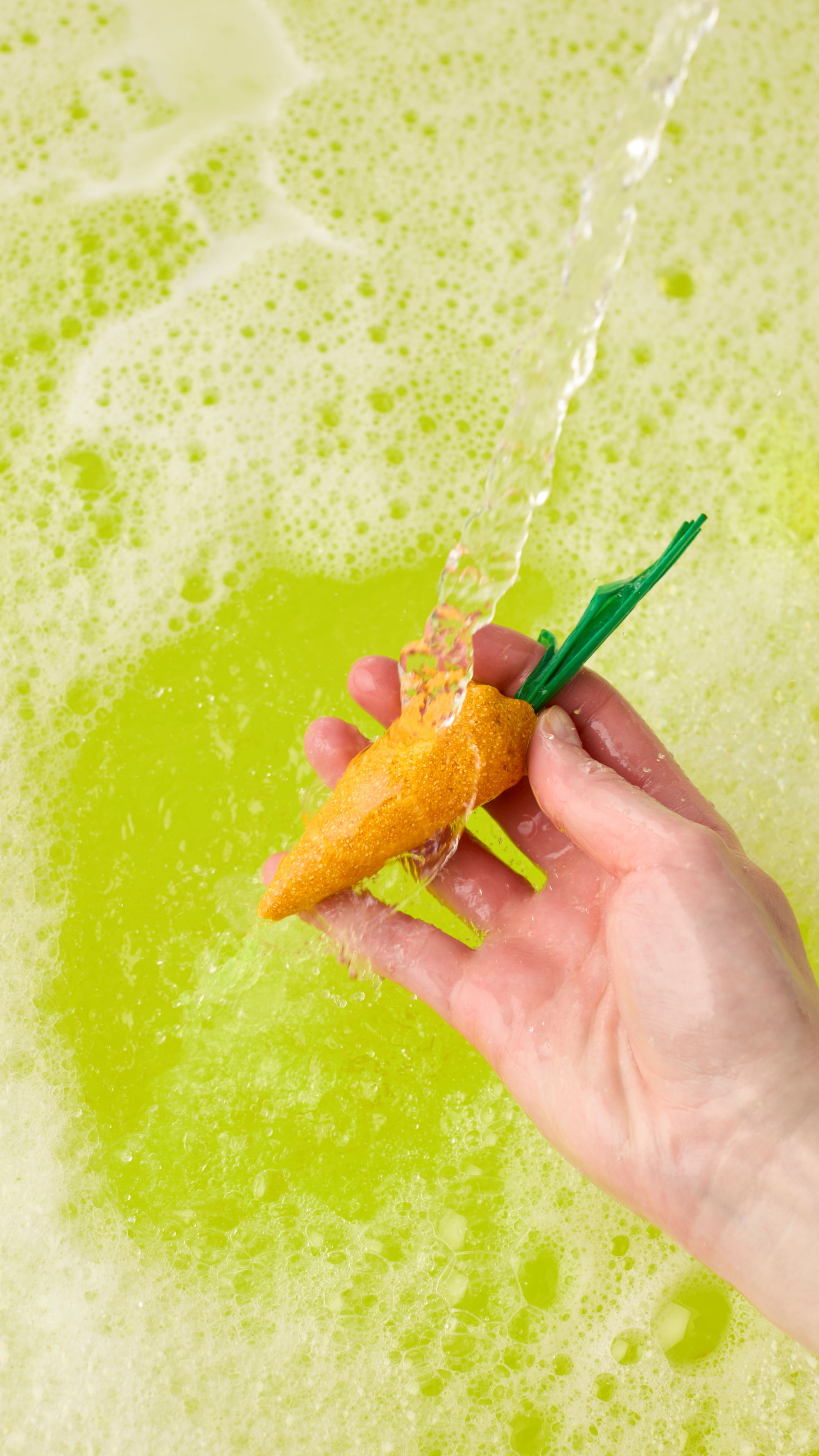 BABY RAINBOW CARROT YELLOW REUSABLE BUBBLE BAR