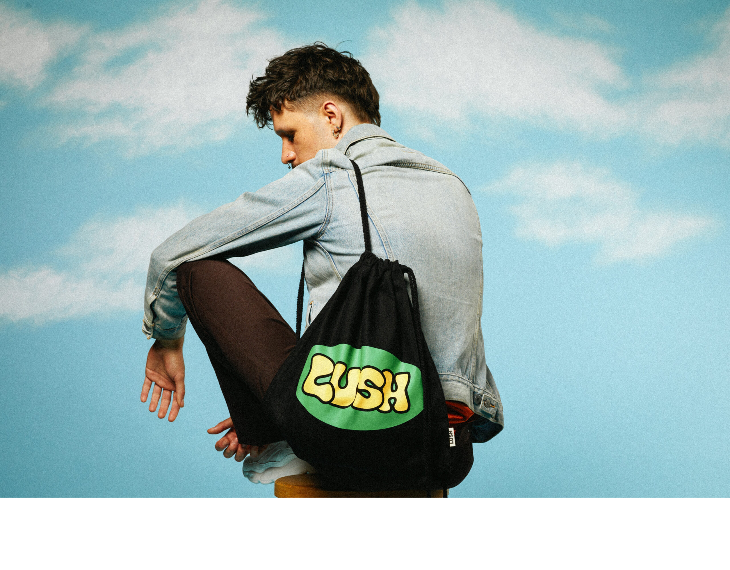 Retro Bubble Lush - Drawstring Bag