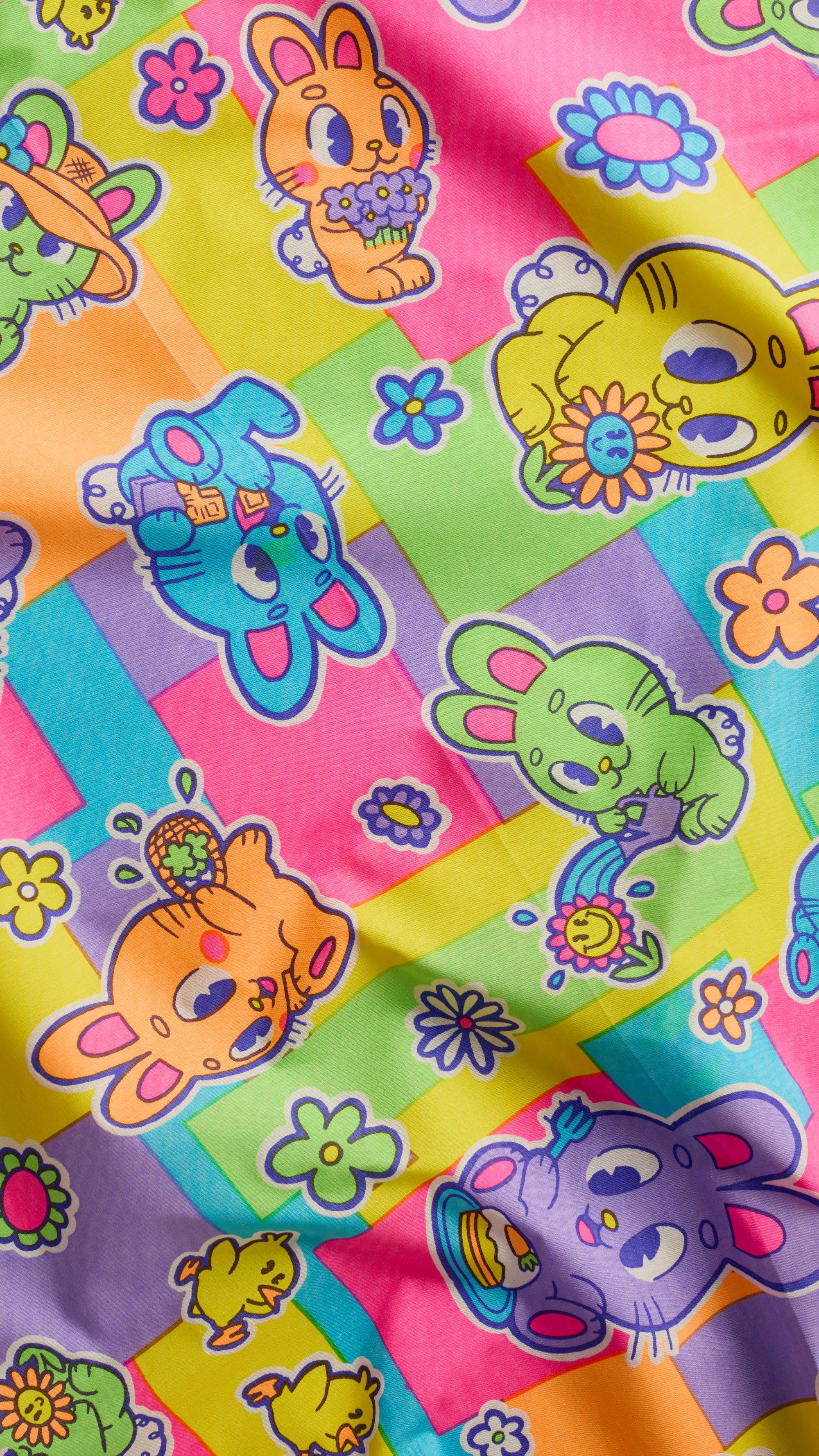 BUNNIES PICNIC KNOT WRAP