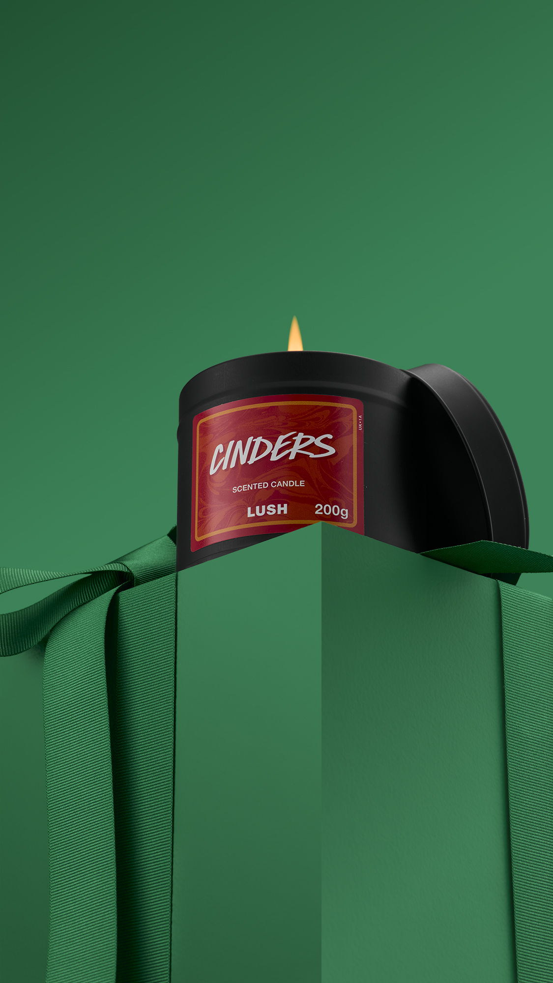 Cinders Single Wick Candle