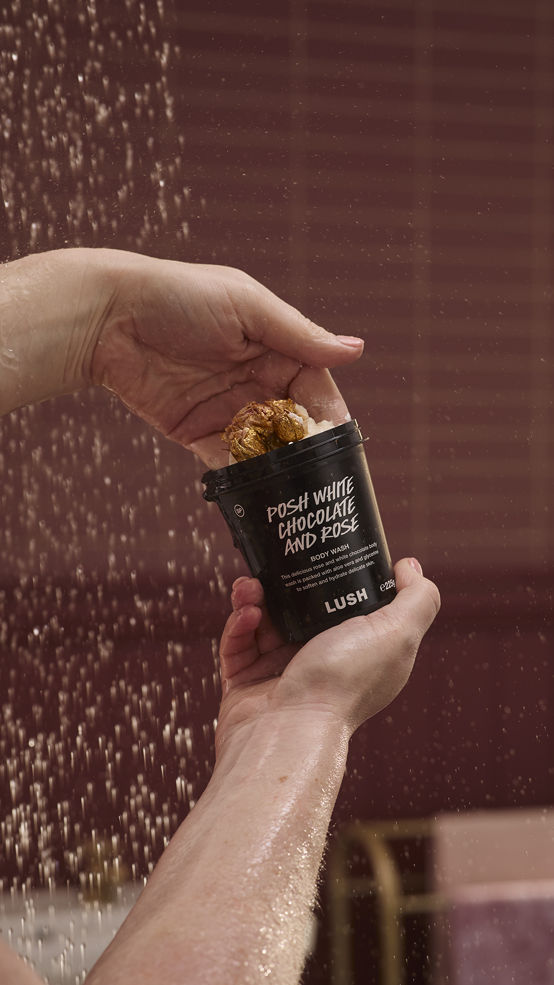 POSH WHITE CHOCOLATE AND ROSE BODY WASH