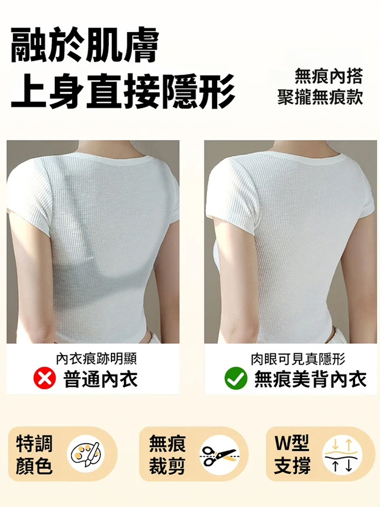 【視覺顯瘦10kg】紙片人提拉塑形內衣