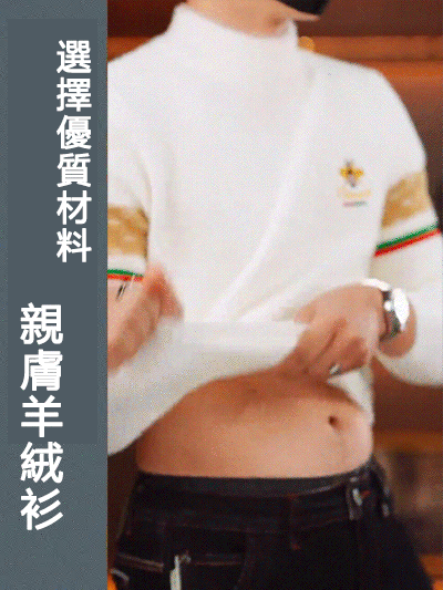 海馬絨半高領毛衣