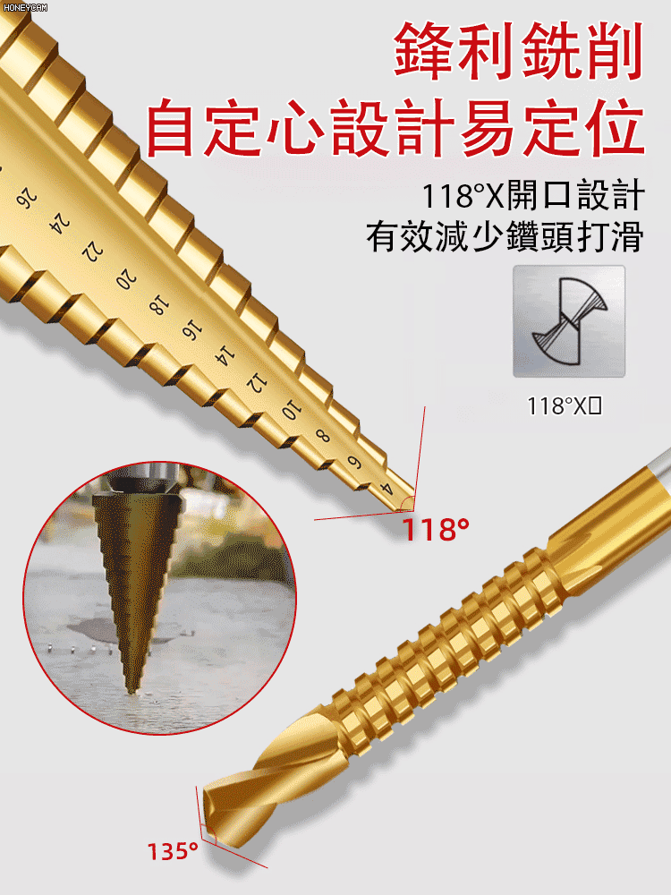 高速寶塔鑽擴孔鑽套裝