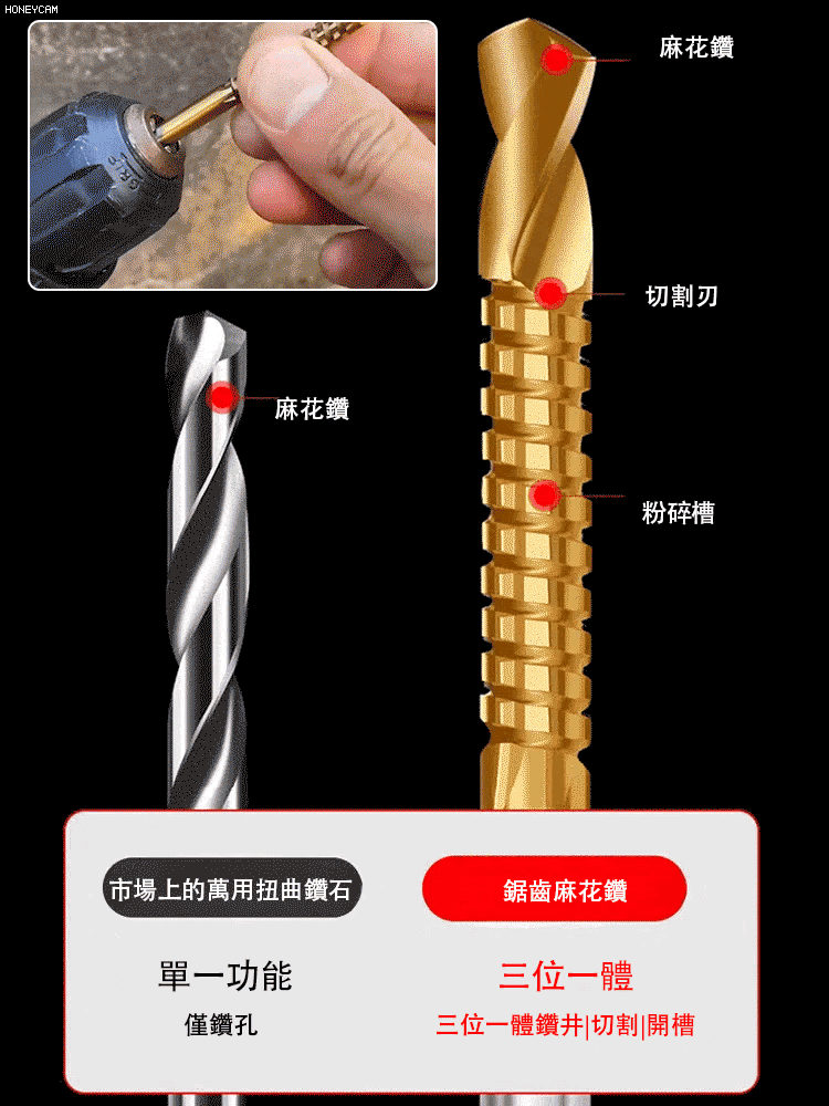高速寶塔鑽擴孔鑽套裝