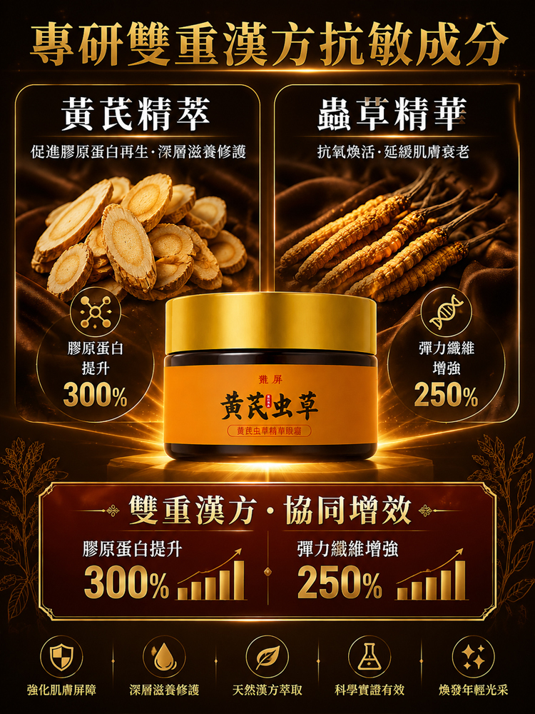 黃耆蟲草抗皺精華眼霜