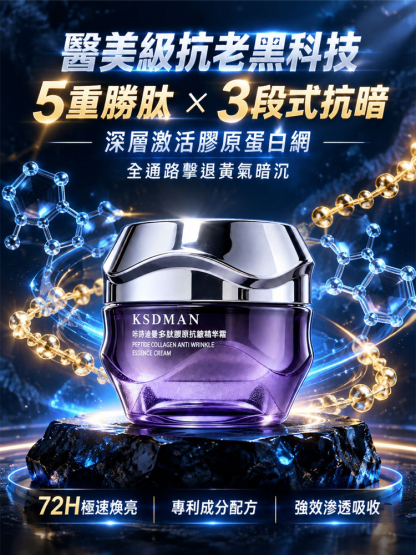 多肽膠原抗皺精華霜