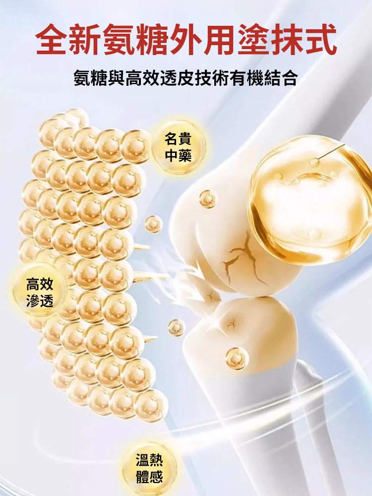 塗抹氨糖按摩膏軟骨素凝膠
