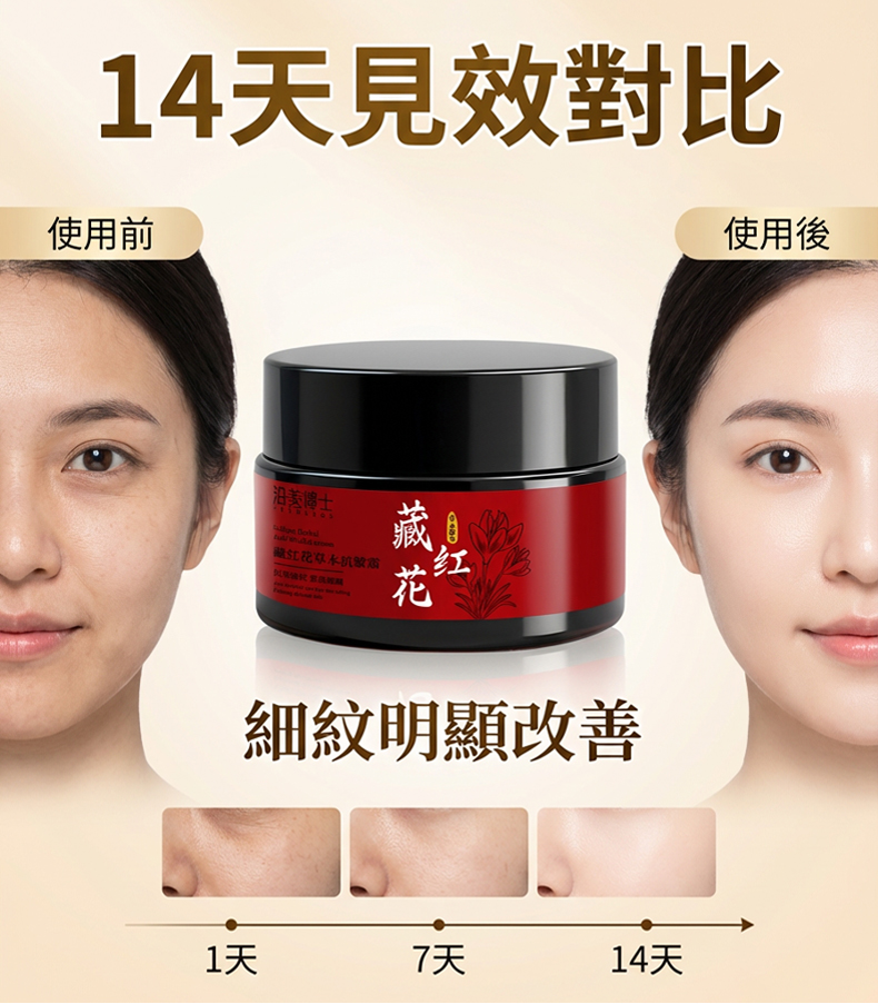 抗皺霜日夜保養使用情境圖