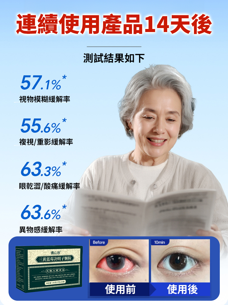 三黃藍莓決明子顆粒