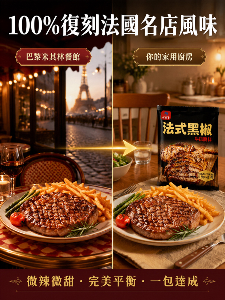 正宗法式黑椒醃料
