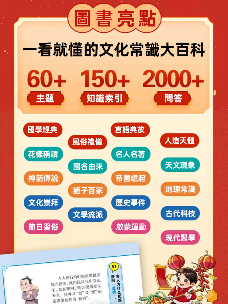 中國文化1000問知識百科全書