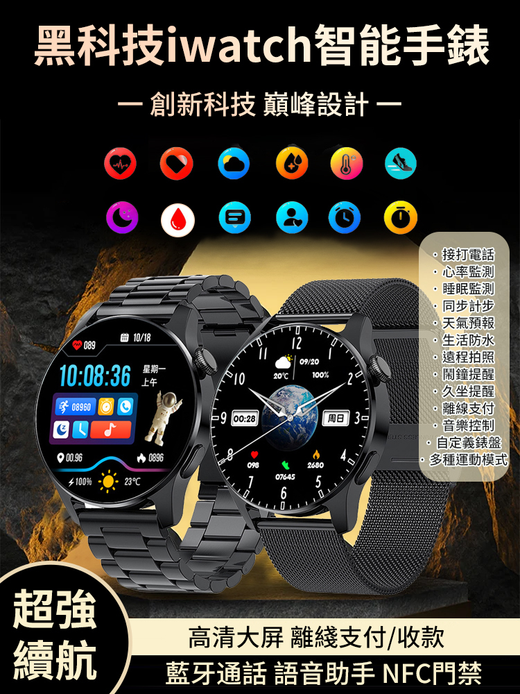 max頂配黑科技iwatch智慧手錶