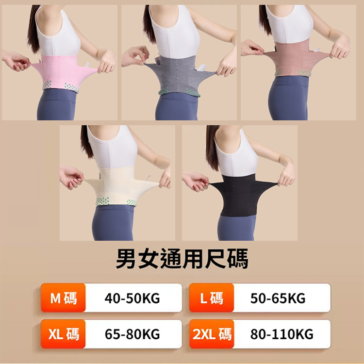 艾草發熱雙兜護腰帶