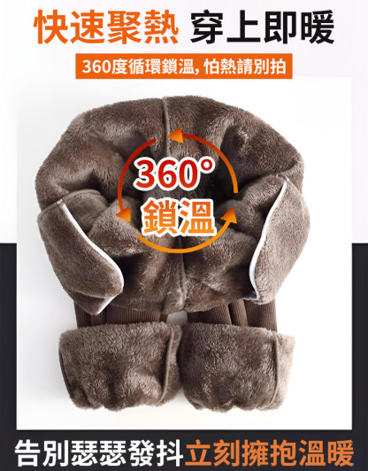 【一件過冬】加厚燈芯絨小熊衛褲