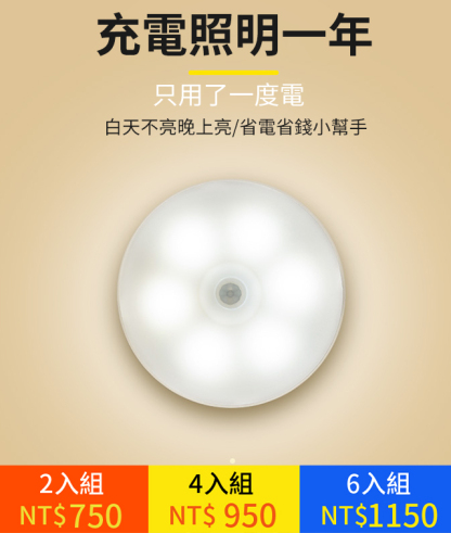 智慧感應燈小夜燈LED