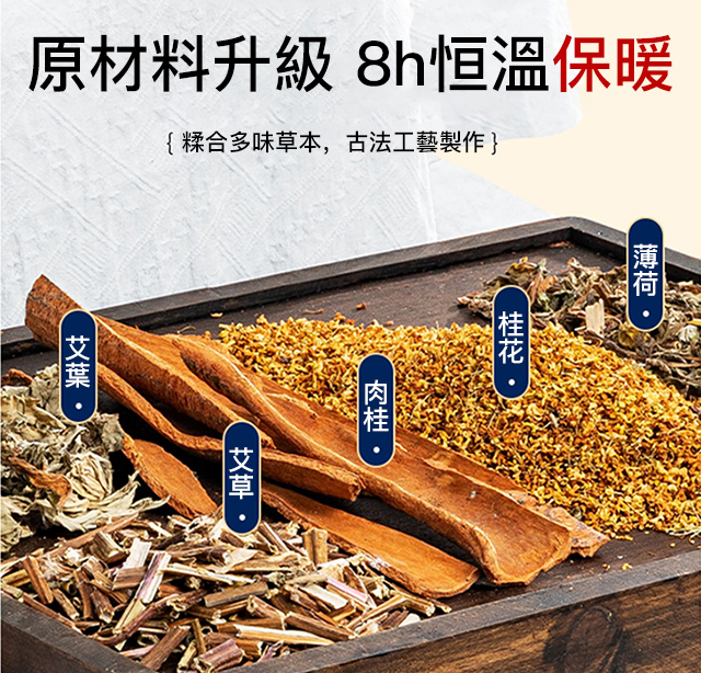 發熱保暖可調節艾草護腰